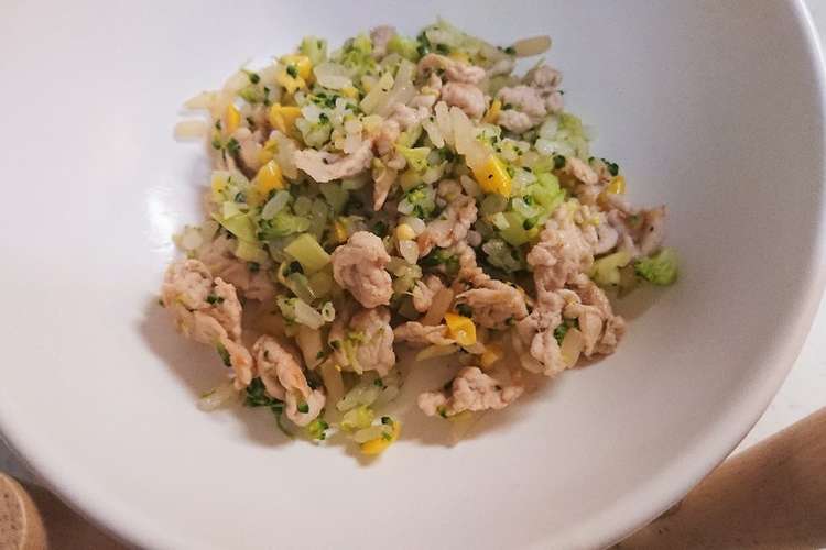 犬用 もやしﾀｯﾌﾟﾘあっさり炒飯 レシピ 作り方 By Pocopad クックパッド 簡単おいしいみんなのレシピが349万品