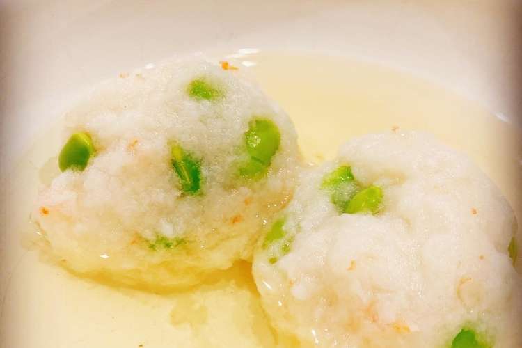 ふわっふわ簡単 エビと枝豆のしんじょ レシピ 作り方 By Tsurutaku クックパッド 簡単おいしいみんなのレシピが352万品