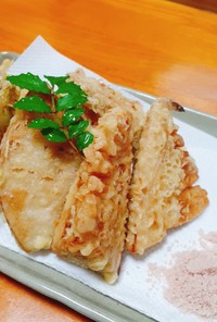 筍の煮物と木の芽の天ぷら