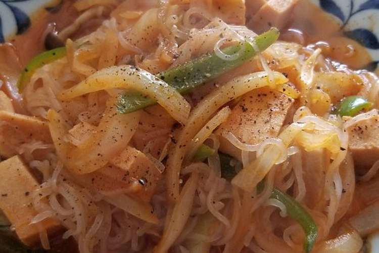 薬膳ノンパスタしらたき高野豆腐ナポリタン レシピ 作り方 By Merumo クックパッド 簡単おいしいみんなのレシピが356万品