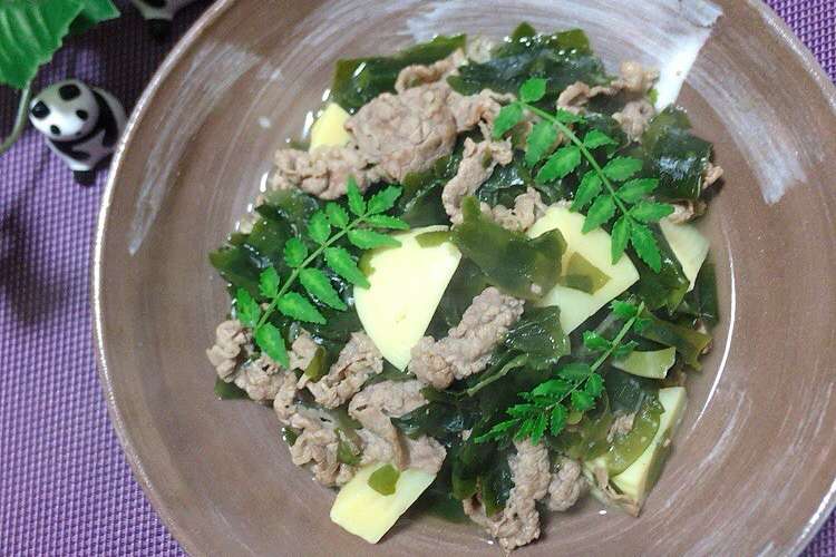 牛肉たっぷり 御馳走たけのこの若竹煮 レシピ 作り方 By Honu118 クックパッド 簡単おいしいみんなのレシピが361万品