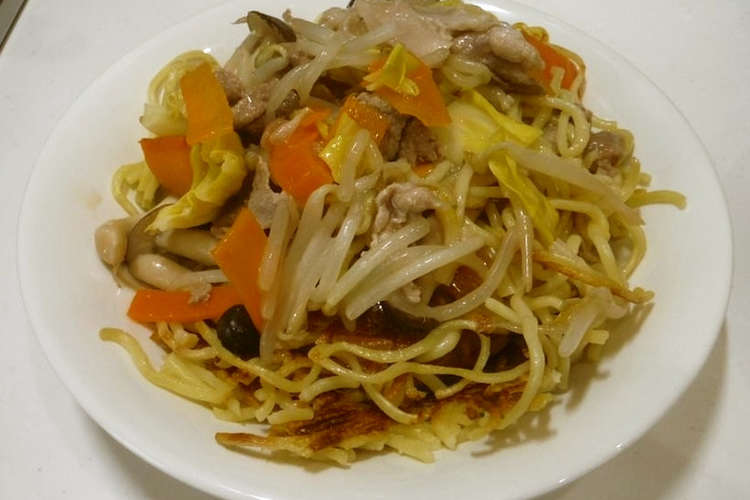 パリパリ焼麺のあんかけ焼きそば レシピ 作り方 By 痛快料理 クックパッド