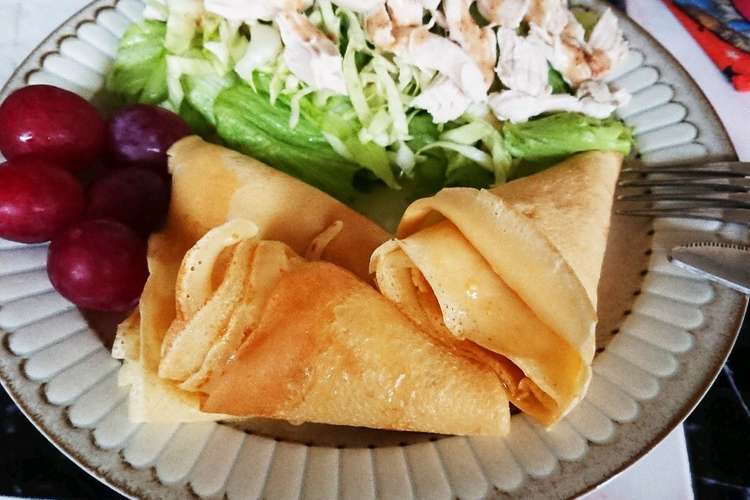 簡単もちもちクレープ生地 レシピ 作り方 By は W る クックパッド