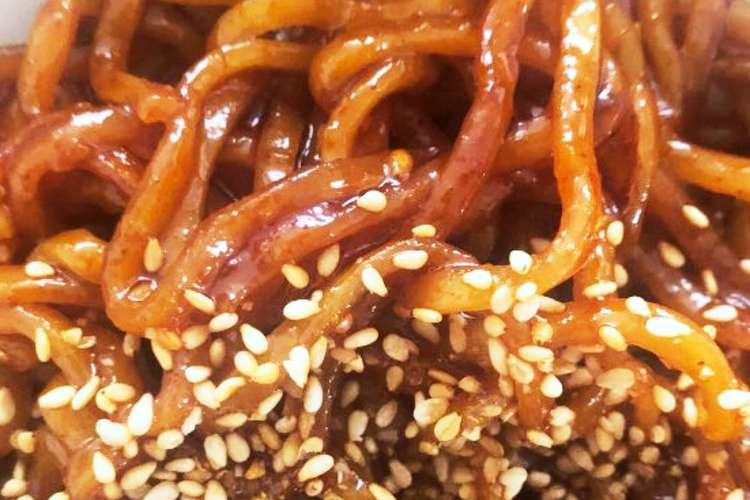 焼きそば麺で プルダックポックンミョン レシピ 作り方 By Ho クックパッド 簡単おいしいみんなのレシピが361万品