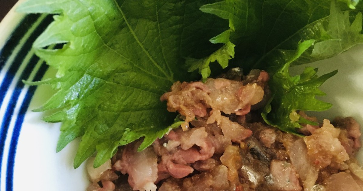 小３鯵三枚おろし なめろう 8 レシピ 作り方 By Tuboueats クックパッド 簡単おいしいみんなのレシピが361万品