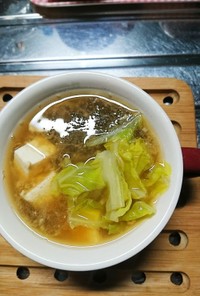 春キャベツのお味噌汁(^○^)