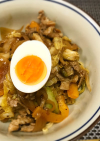 サッポロ一番みそラーメン★汁なし回鍋肉麺