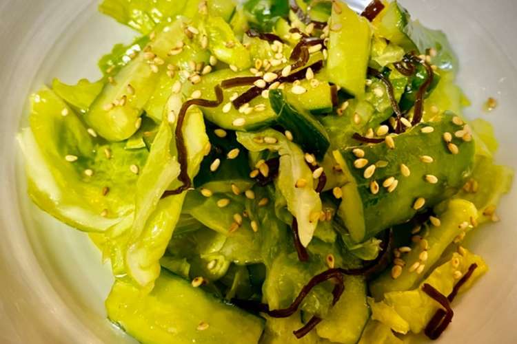 春キャベツと叩き胡瓜の塩昆布和え レシピ 作り方 By サクライケータ クックパッド 簡単おいしいみんなのレシピが355万品