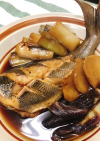 ネギたっぷりイサキの煮魚(煮魚全般)
