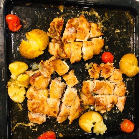 鶏肉と野菜のオーブン焼き