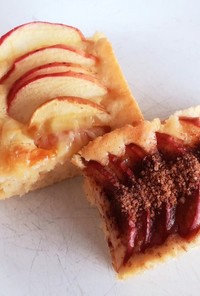 NZの小学校から りんごチーズケーキ