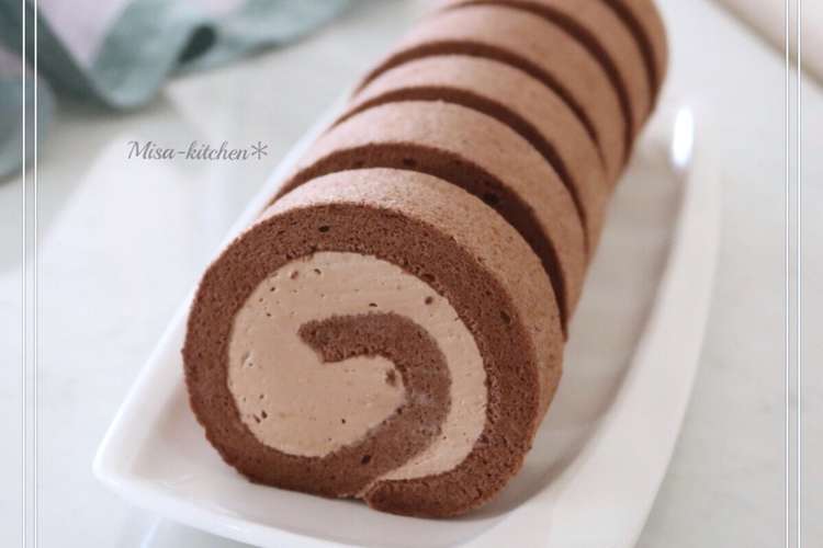 チョコロールケーキ レシピ 作り方 By Misakiyoga クックパッド 簡単おいしいみんなのレシピが360万品