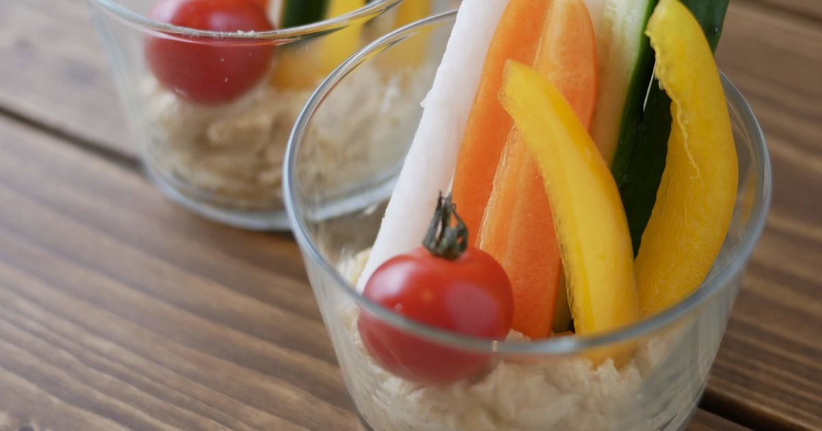 野菜スティックのソース ヘビーかも ヘルシーに作る方法はない Korettenaani