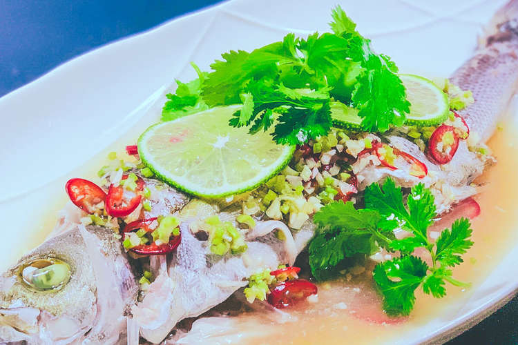 パクチーたっぷり 蒸し魚のライムソース レシピ 作り方 By 低温調理器boniq クックパッド 簡単おいしいみんなのレシピが350万品