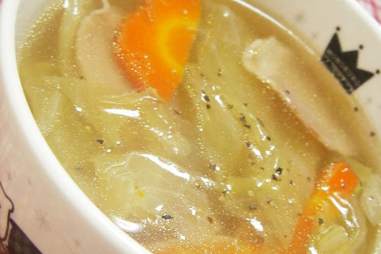 たっぷりキャベツで コンソメ酢ープ レシピ 作り方 By かごちゃー クックパッド 簡単おいしいみんなのレシピが356万品