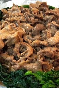 豚肉ほうれん草