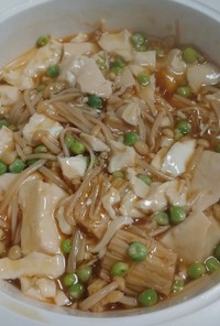 くずし豆腐えのきとろみ煮(レンチン簡単)