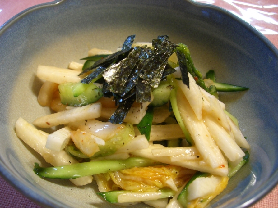山芋★きゅうり★キムチのワサビ醬油和えの画像