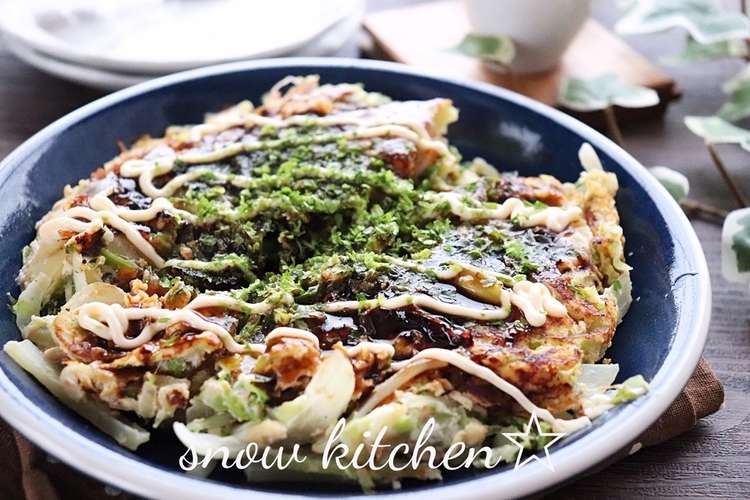 キャベツとツナのお好み焼き風卵焼き レシピ 作り方 By スノーキッチン クックパッド