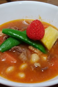 牛肉と大豆の旨味スープ