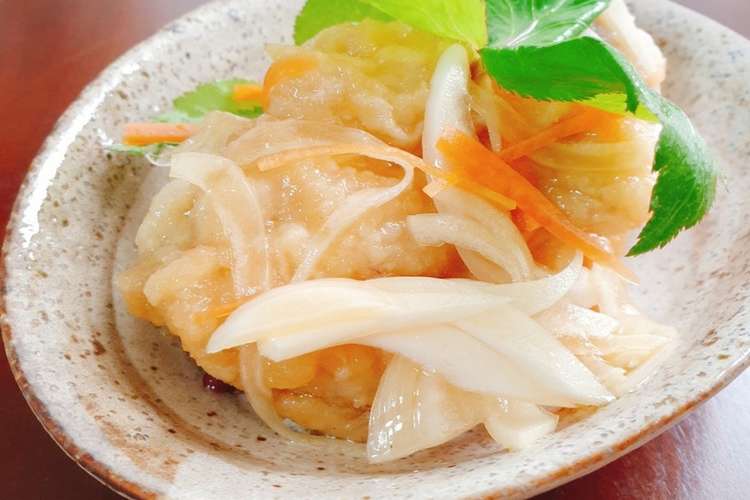 お出汁香る酸っぱくない鶏肉の南蛮漬け レシピ 作り方 By 白川友之助5035 クックパッド 簡単おいしいみんなのレシピが366万品