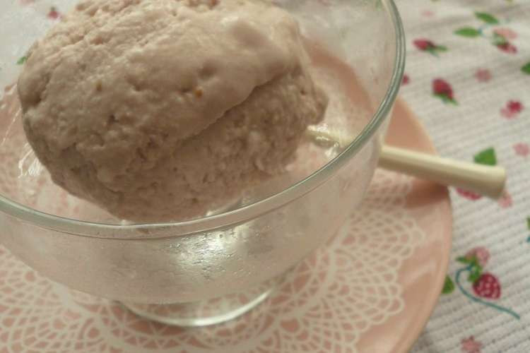 ヘルシー美味しー いちごアイス レシピ 作り方 By ゆみ ｓカフェ クックパッド
