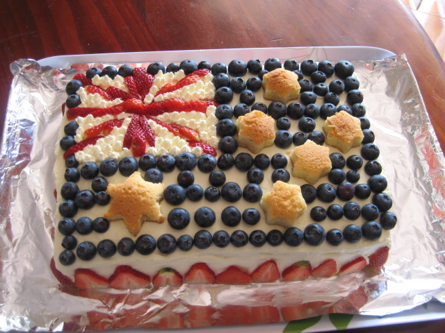 フルーツdeオーストラリア国旗ケーキ☆の画像