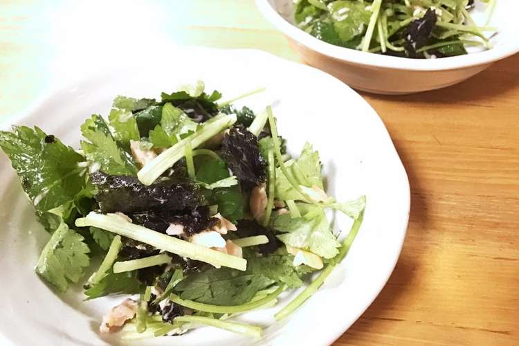 混ぜるだけ 簡単三つ葉サラダ レシピ 作り方 By うーちん クックパッド 簡単おいしいみんなのレシピが366万品