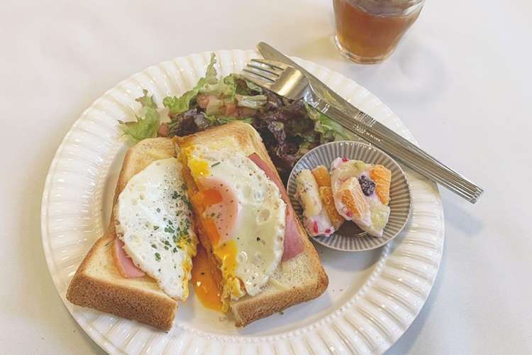 おしゃれ朝食に ベーコンエッグトースト レシピ 作り方 By まえかわちゃん クックパッド 簡単おいしいみんなのレシピが367万品