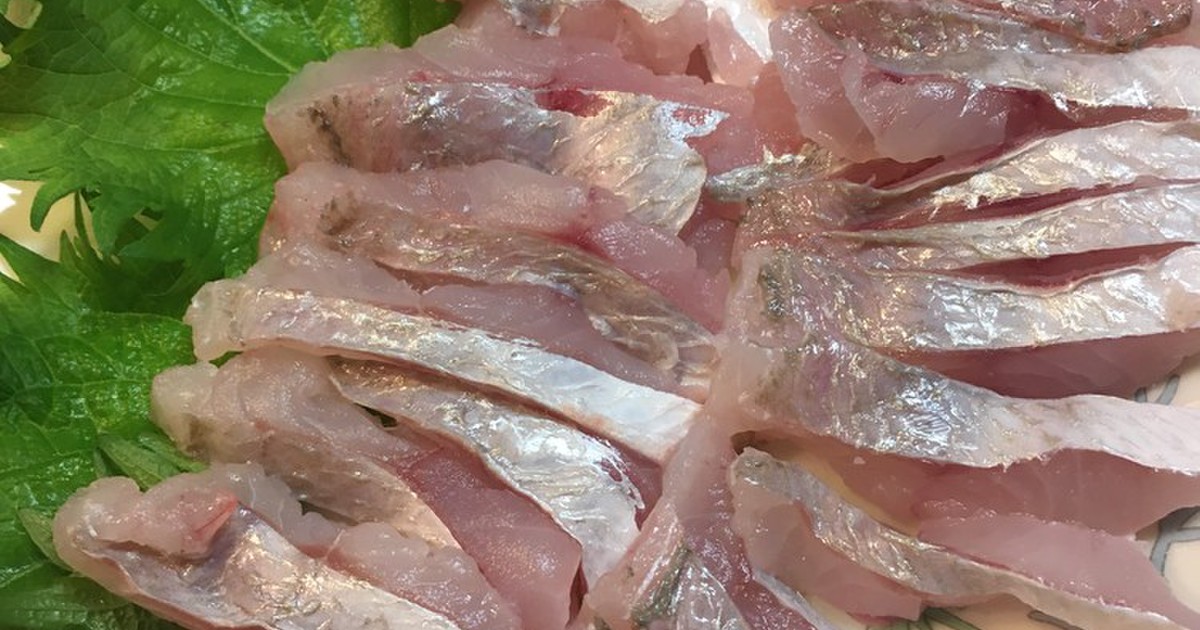 小３イシモチのお刺身 8 レシピ 作り方 By Tuboueats