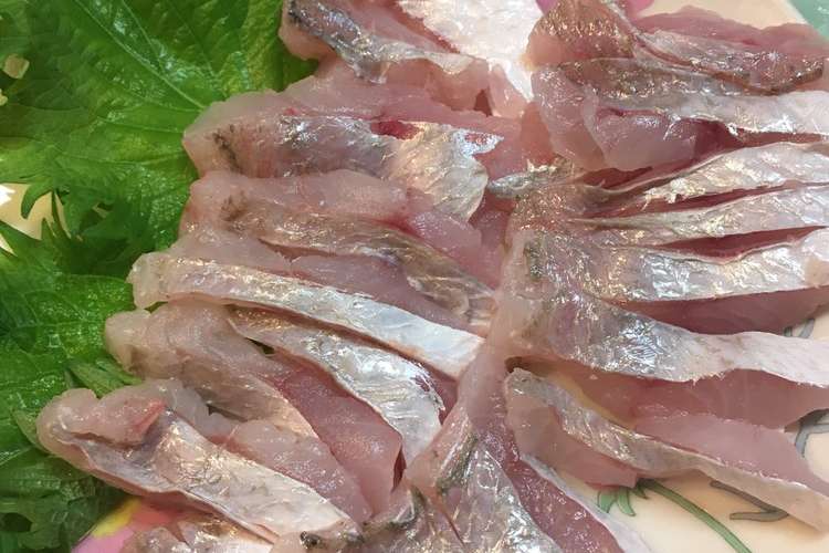 小３イシモチのお刺身 8 レシピ 作り方 By Tuboueats クックパッド