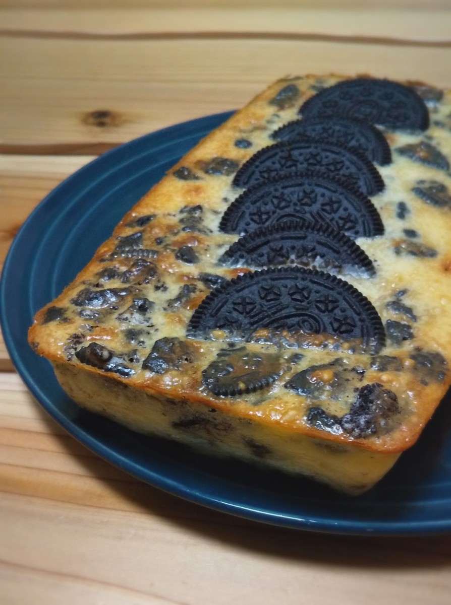 オレオのベイクドチーズケーキの画像