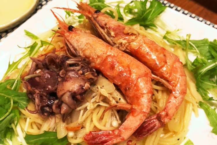 甘エビと生ホタルイカのペペロンチーノ レシピ 作り方 By 家飲み料理人チョコ クックパッド