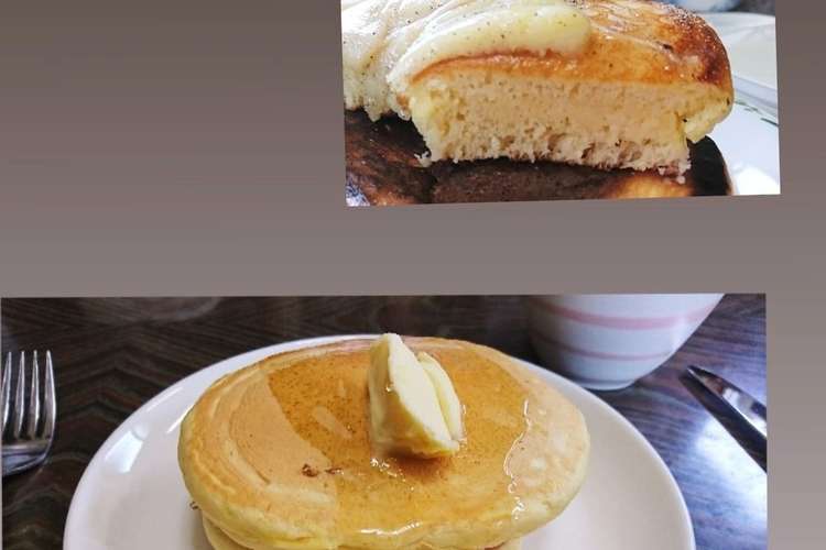 型なし 簡単厚いパンケーキ レシピ 作り方 By チロマン クックパッド