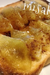 アップルシナモン☆蜂蜜トースト