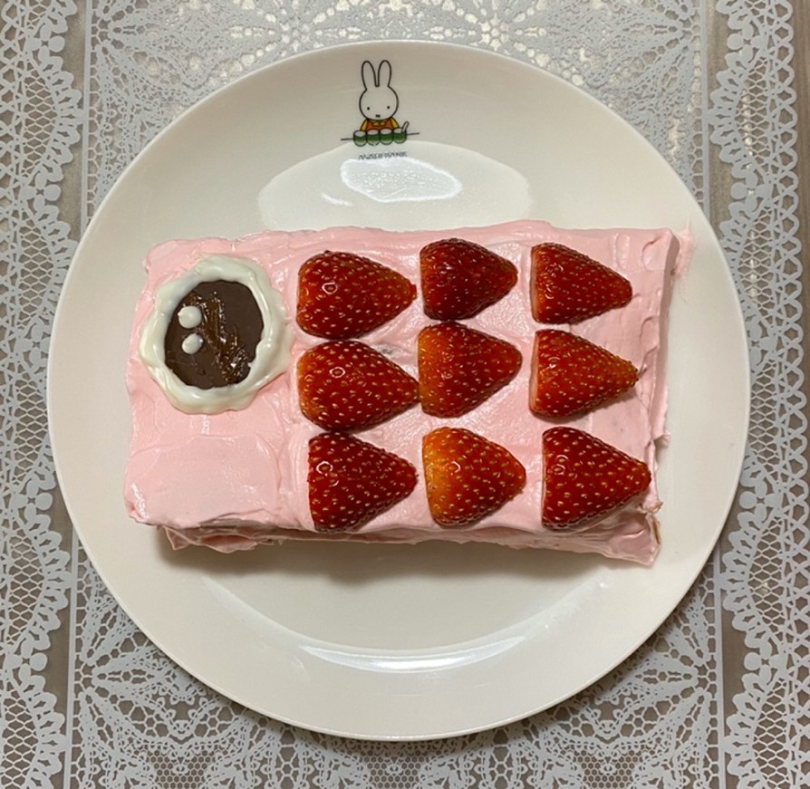 ホットケーキミックスで鯉のぼりケーキの画像