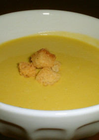 旬のかぼちゃで冷製スープ