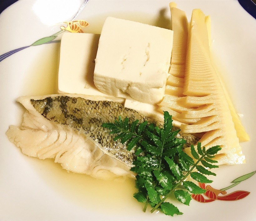 鱈とたけのこ、豆腐の煮付けの画像