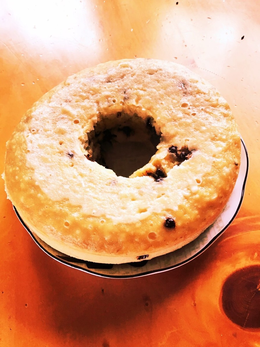 簡単バナナ蒸しケーキ(チョコチップ)の画像
