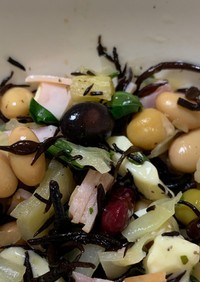 給食のキャベツと豆のサラダレンチン10分