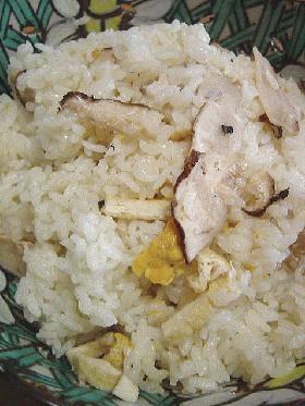 究極? 松茸といちご煮の炊き込みご飯