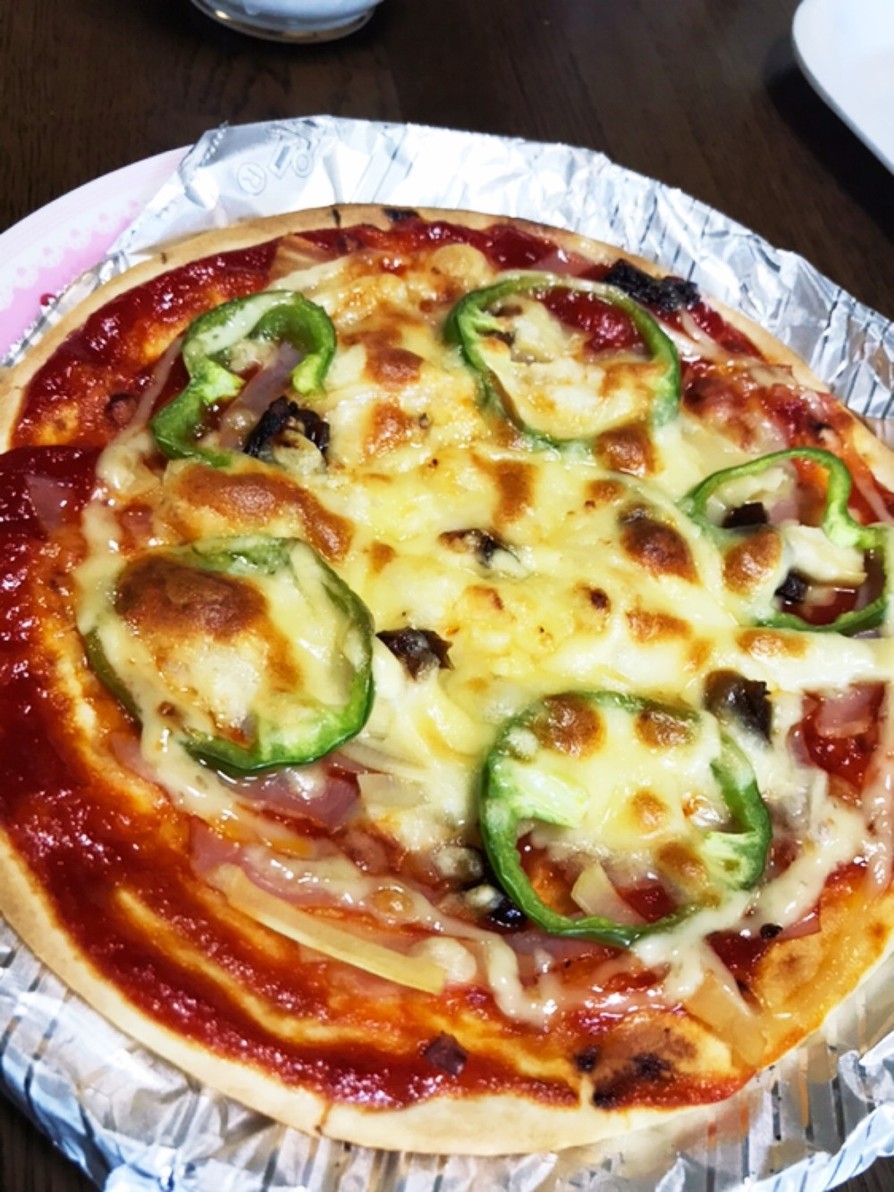 筍と昆布の佃煮ピザの画像