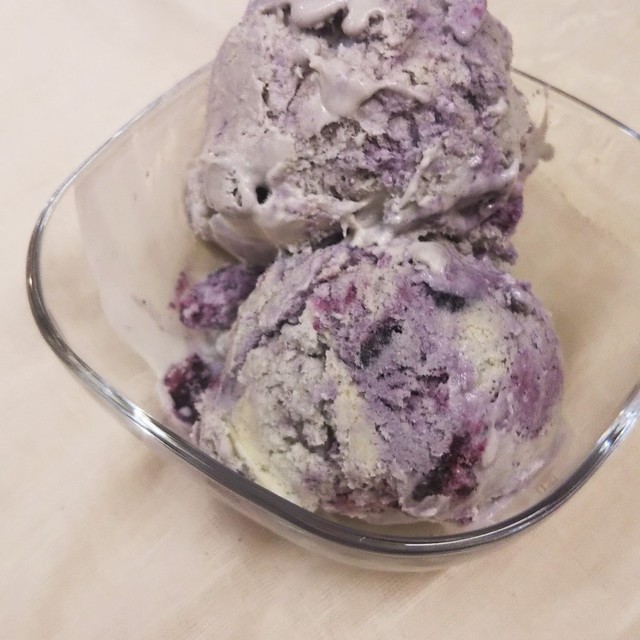 バニラ ブルーベリーのアイスクリーム レシピ 作り方 By 4児男子母さんの台所 クックパッド