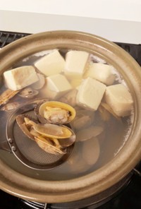 あさりの湯豆腐