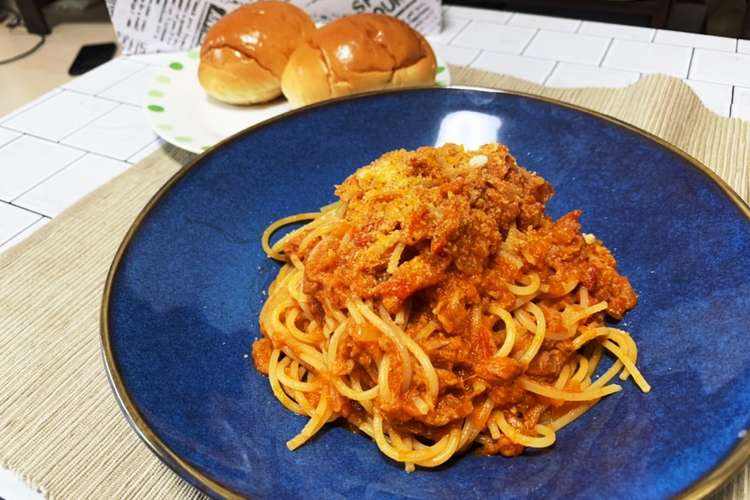 たっぷりツナ缶トマトソースパスタ レシピ 作り方 By Simao クックパッド