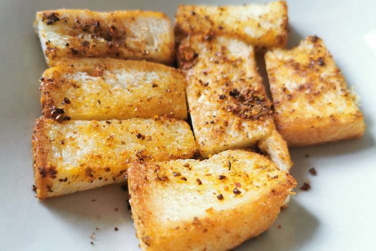 余った食パンでビールのツマミに大変身 レシピ 作り方 By Activemino クックパッド 簡単おいしいみんなのレシピが356万品