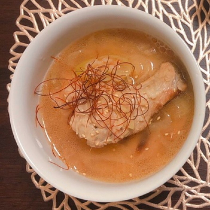 簡単レンジで参鶏湯風スープの画像