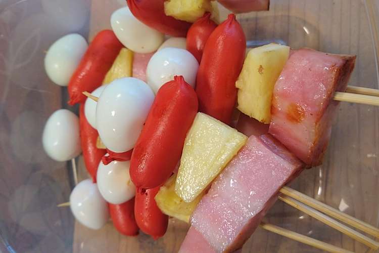 子供が好きなｂｂｑ串 レシピ 作り方 By ゆうじパパ クックパッド 簡単おいしいみんなのレシピが377万品