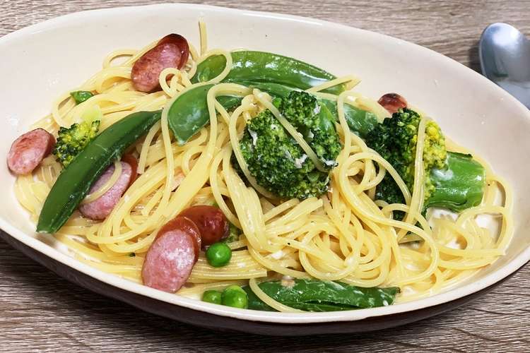 トリュフ塩のクリームパスタ レシピ 作り方 By 目指せ100キロ クックパッド 簡単おいしいみんなのレシピが352万品