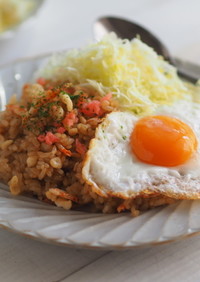 屋台風！簡単すぐウマッ！お好み焼きめし